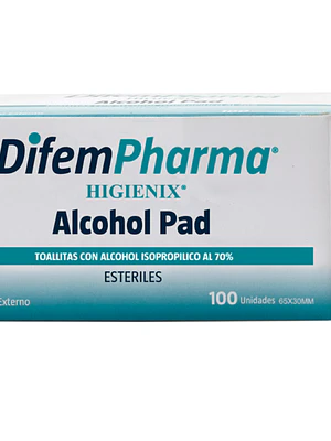 Toallitas Alcoholadas Higienix  unidades  por 100 Difem (Dm)