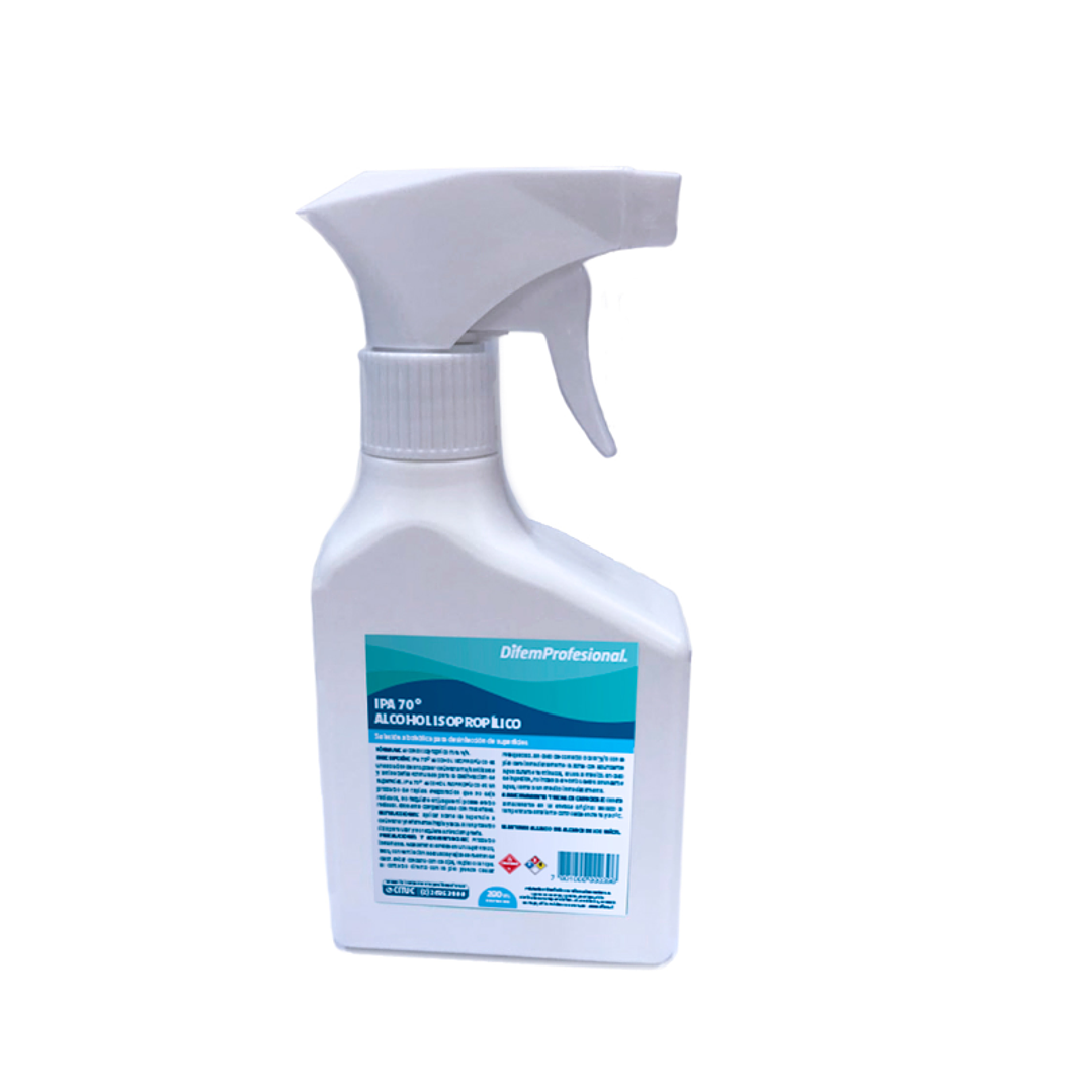 Alcohol 70 % Isopropílico Spray 290 ml. Difem 1