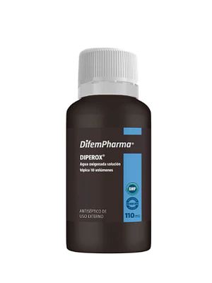 Diperox Agua oxigenada Solución tópica 10 Volúmenes 110 ml. Difem