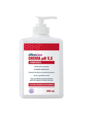 Crema pH 5,5 humectante 340 ml. Difem