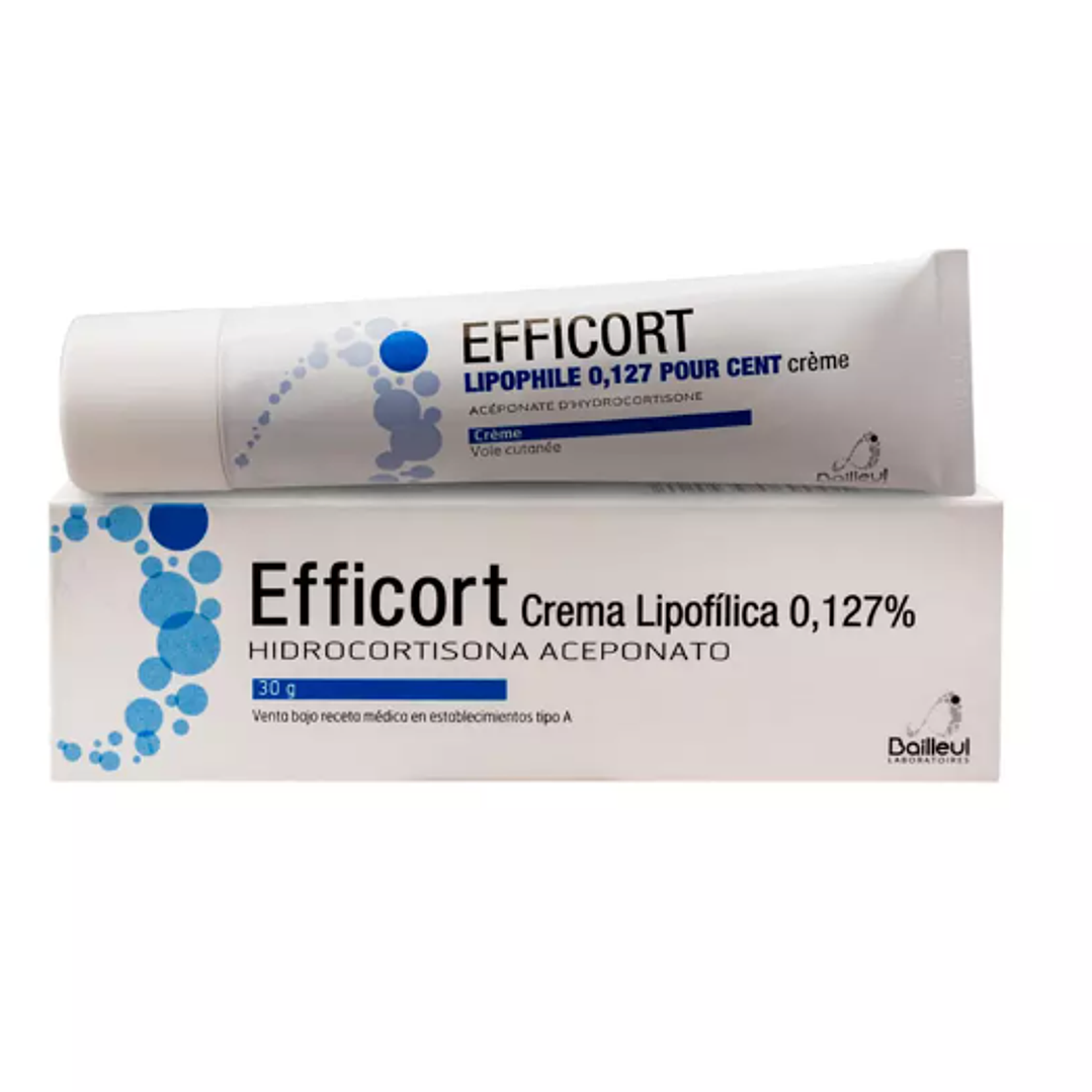 Efficort Hidrocortisona 0,127 % Crema lipofílica 30 g. 1