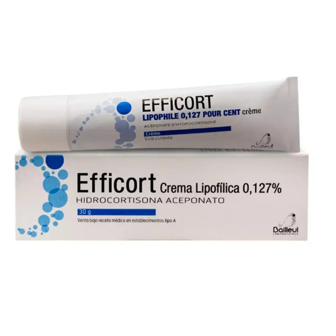 Efficort Hidrocortisona 0,127 % Crema lipofílica 30 g. 1