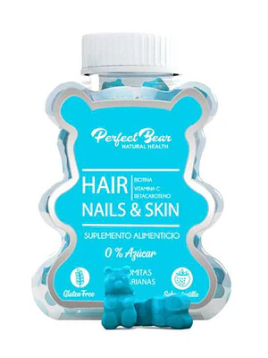 Hair Nails & Skin 60 Gomitas. Perfect Bear Azul