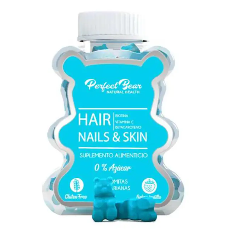 Hair Nails & Skin 60 Gomitas. Perfect Bear Azul 1