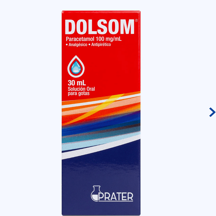 Dolsom Paracetamol 100 mg/ml Solución oral gotas 30 ml. 1