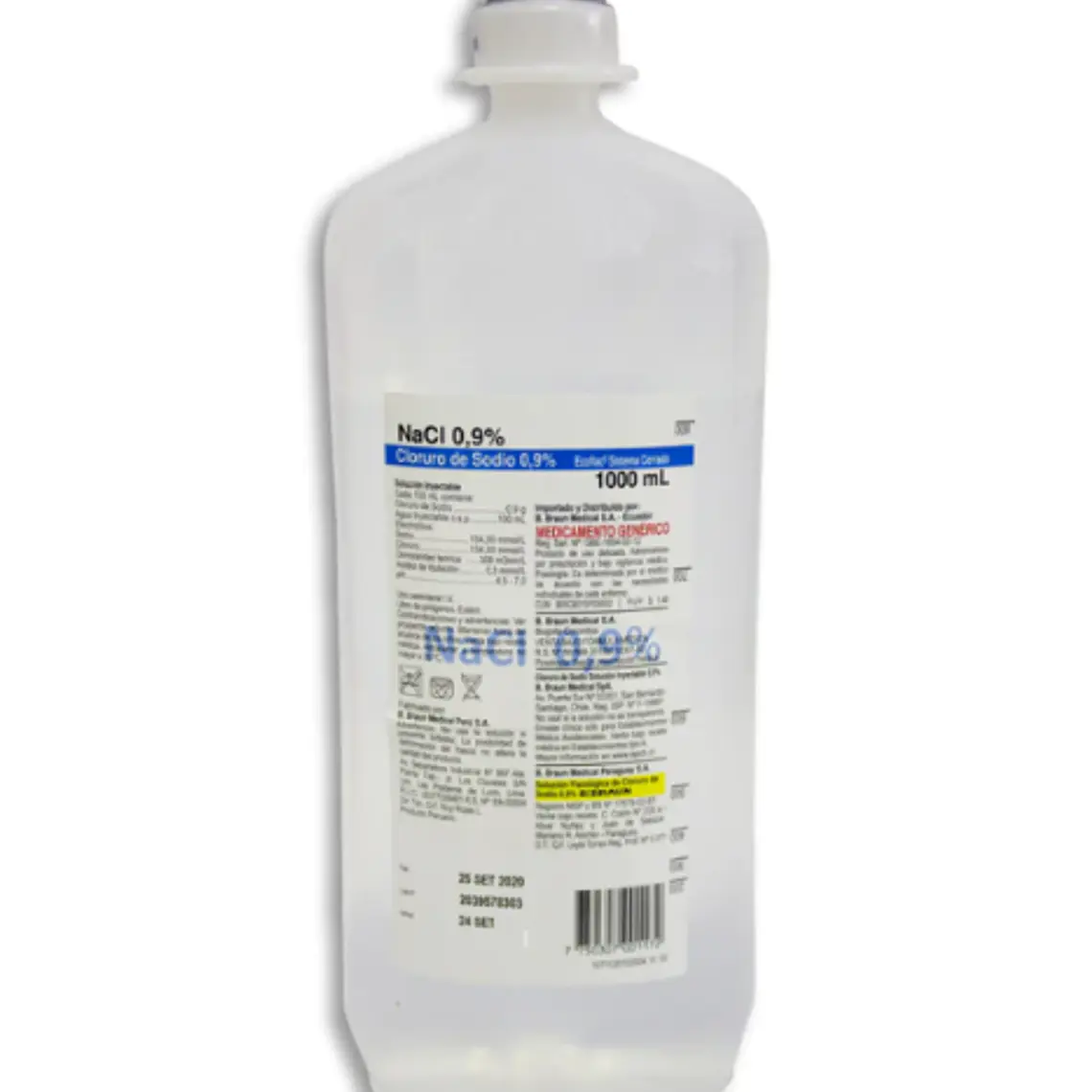 Cloruro de Sodio 0,9 % Solución inyectable 1000 ml. Braun  1