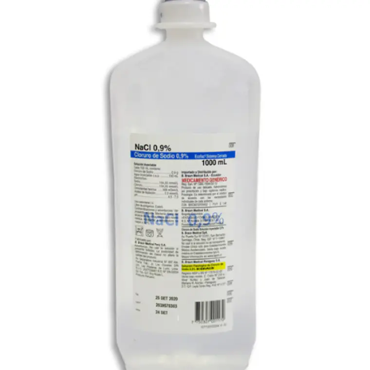 Cloruro de Sodio 0,9 % Solución inyectable 1000 ml. Braun  1