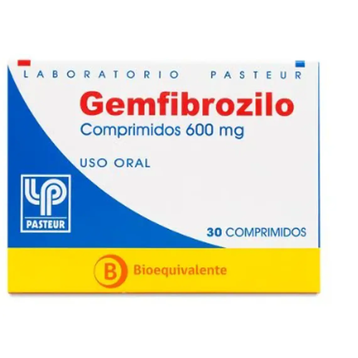 Gemfibrozilo (B) 600 mg 30 Comprimidos. Pasteur 1