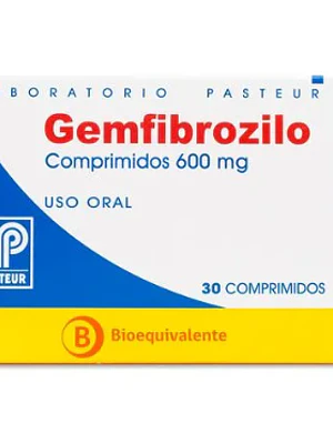 Gemfibrozilo (B) 600 mg 30 Comprimidos. Pasteur