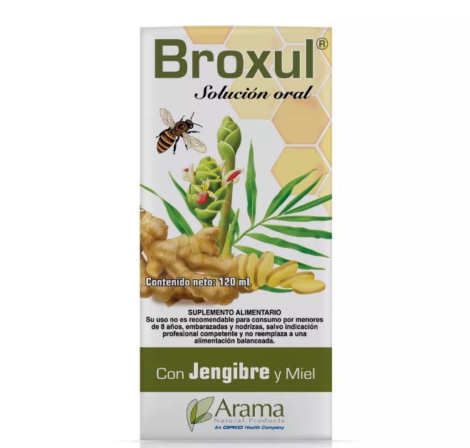 Broxul Jengibre, Miel Solución oral 120 ml. Arama