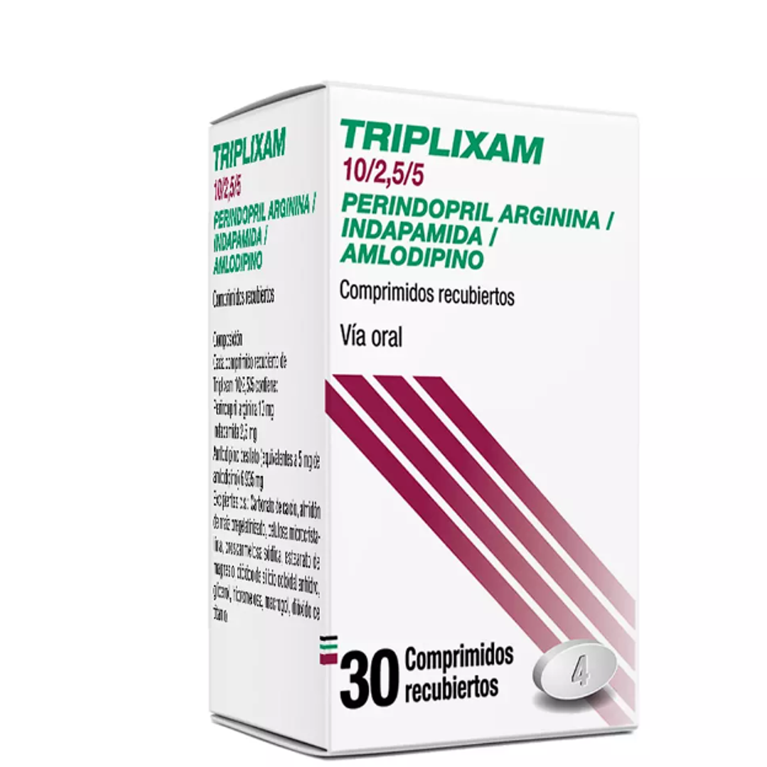 Triplixam 10/2,5/5 mg  30 Comprimidos recubiertos. 1