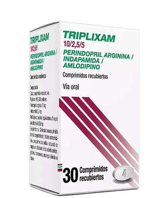 Triplixam 10/2,5/5 mg 30 Comprimidos recubiertos.