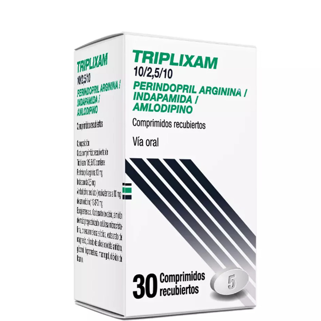 Triplixam 10/2,5/10 mg 30 Comprimidos recubiertos. 1