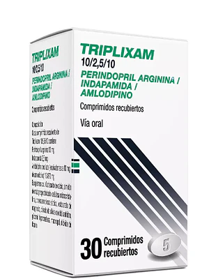 Triplixam 10/2,5/10 mg 30 Comprimidos recubiertos.