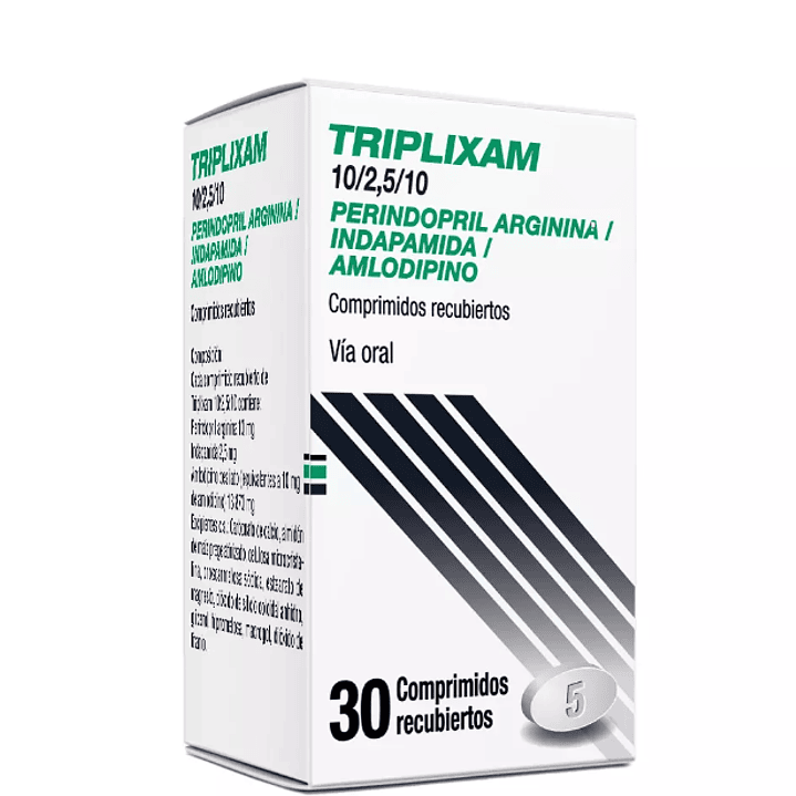 Triplixam 10/2,5/10 mg 30 Comprimidos recubiertos. 1
