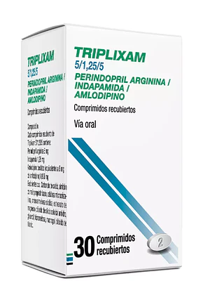 Triplixam 5/1,25/5 mg 30 Comprimidos recubiertos.