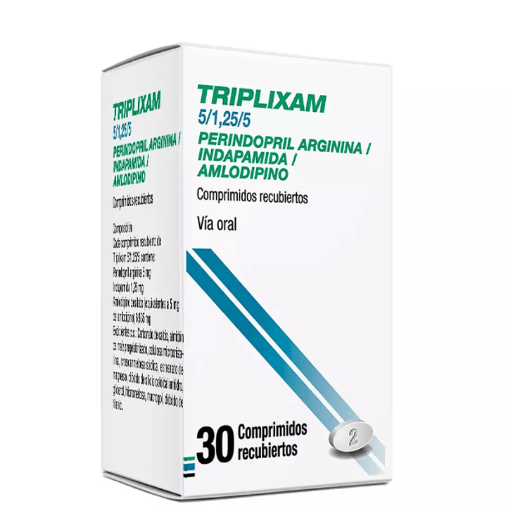 Triplixam 5/1,25/5 mg 30 Comprimidos recubiertos. 1