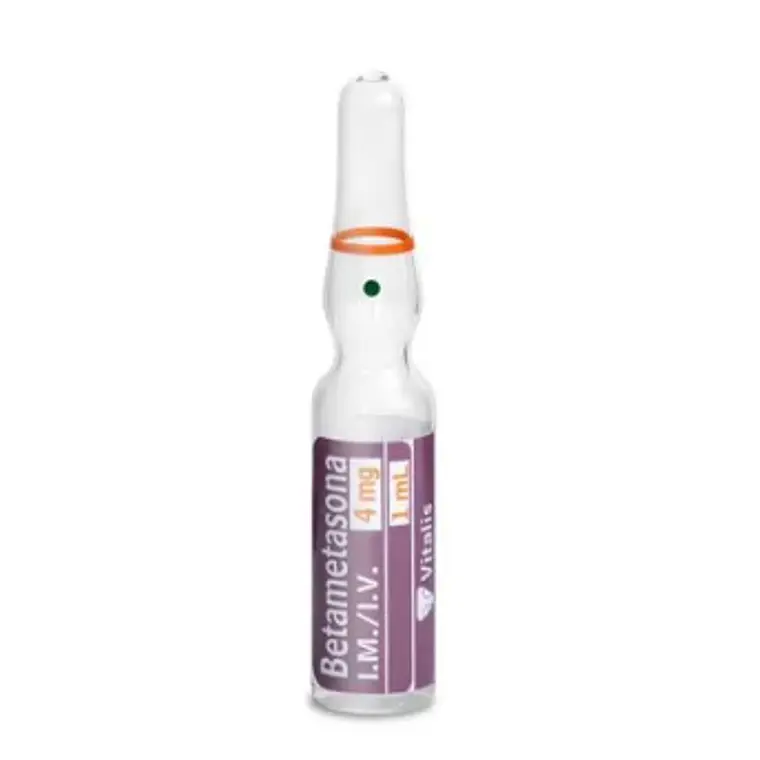 Betametasona Solución inyectable 4 mg / ml 5 Ampollas. Biosano 1