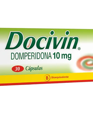 Docivin (B) Domperidona 10 mg 30 Cápsulas.