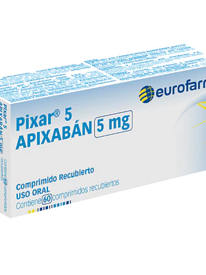 Pixar Apixabán 5 mg 60 Comprimidos recubiertos.