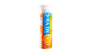 Mi Vit-C Ácido ascórbico 1000 mg 10 Tabletas efervescentes.