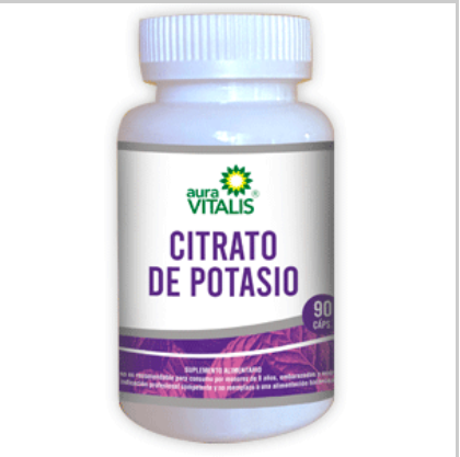 Citrato de Potasio, 90 cápsulas 450 mg