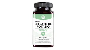Citrato de potasio 500 mg 120 Cápsulas. Natural Farm