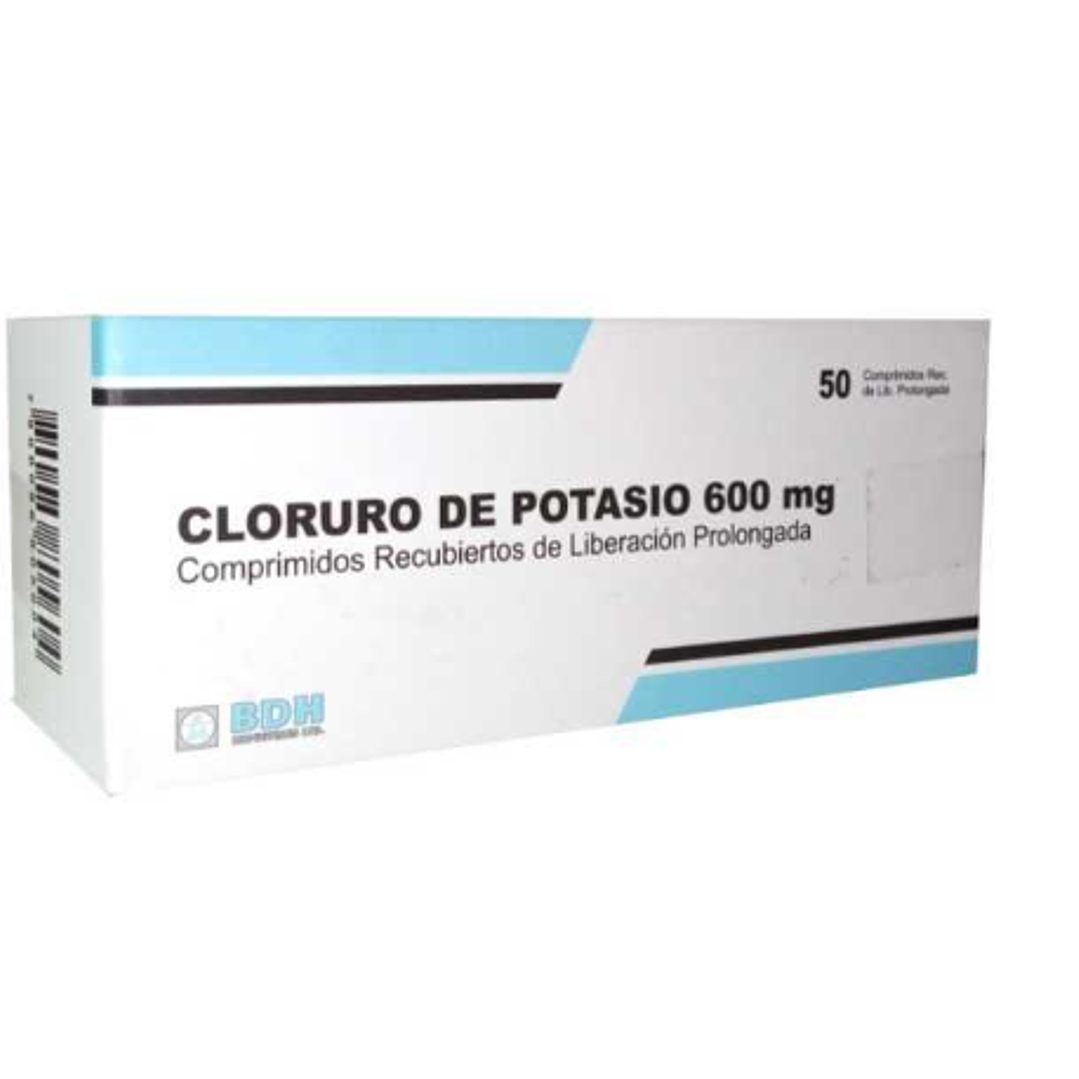 Cloruro de potasio 600 mg 50 Comprimidos de liberación prolongada. 1