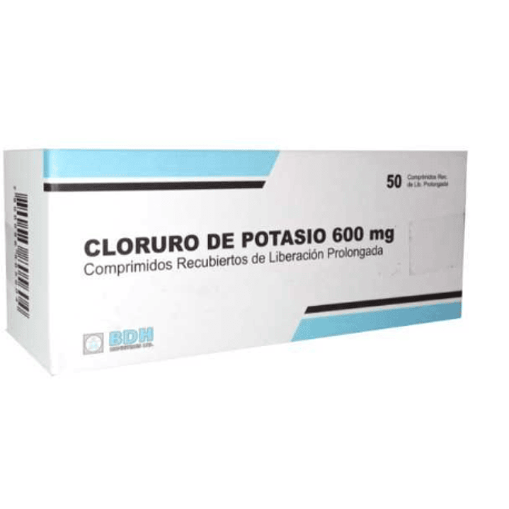 Cloruro de potasio 600 mg 50 Comprimidos de liberación prolongada. 1