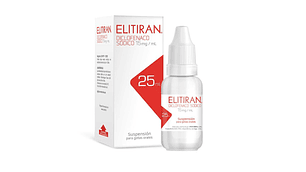 Elitiran Diclofenaco sódico 15 mg / ml Gotas 25 ml.