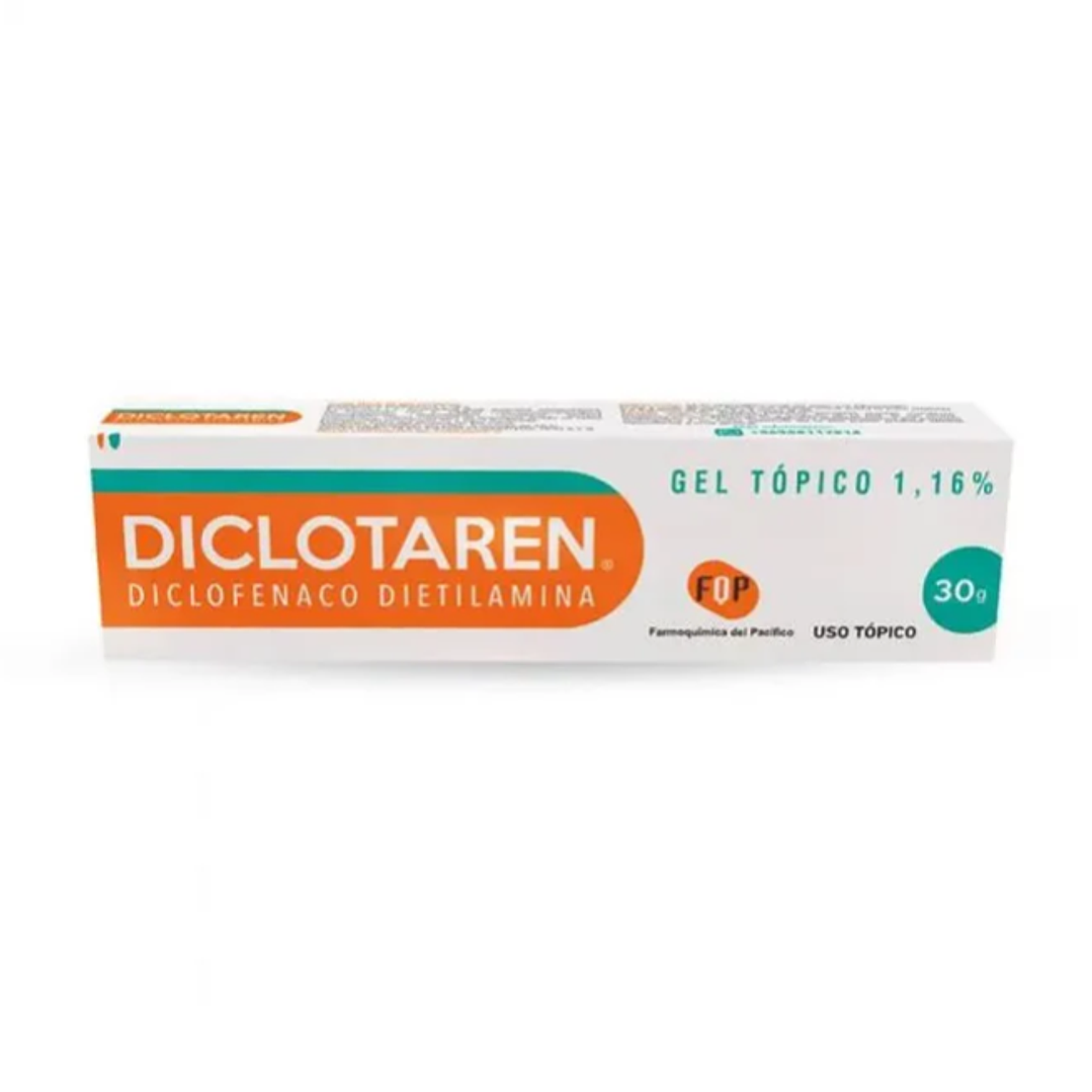 Diclotaren Diclofenaco dietilamina 1,16 % Gel tópico 30 g. 1