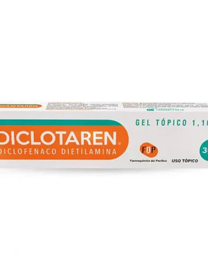 Diclotaren Diclofenaco Dietilamina 1,16 % Gel tópico 30 g.