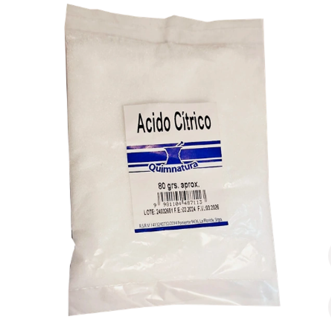 Ácido cítrico 80 g. Quimnatura 1