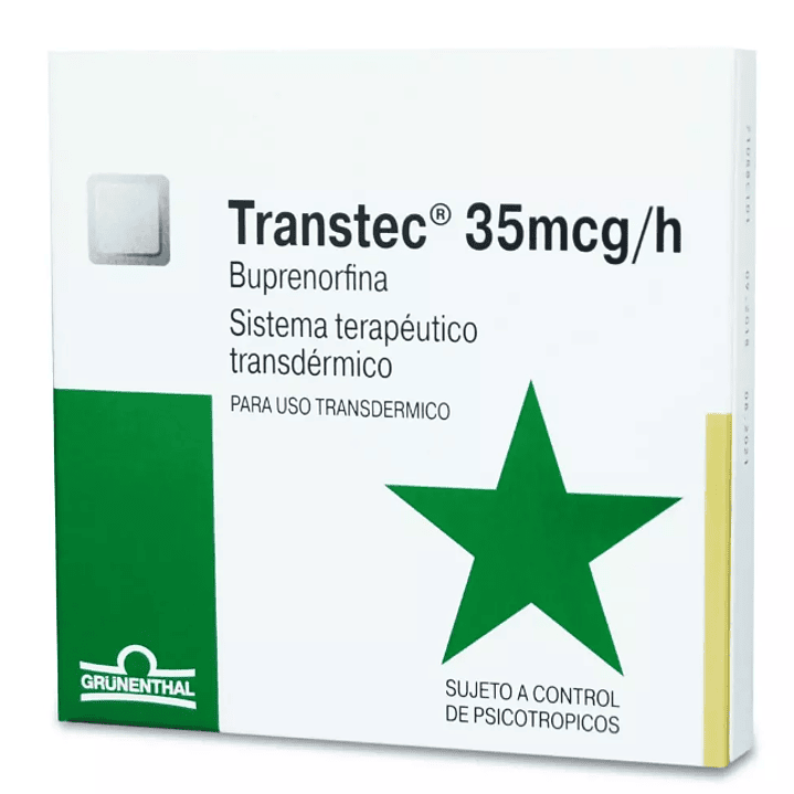Transtec Buprenorfina 35 mcg/h 5 Parches. ( Solo venta en local) 1