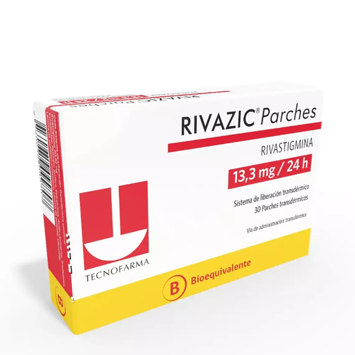 Rivazic (B) Rivastigmina 13,3 mg /24h 30 Parches transdérmicos. 1