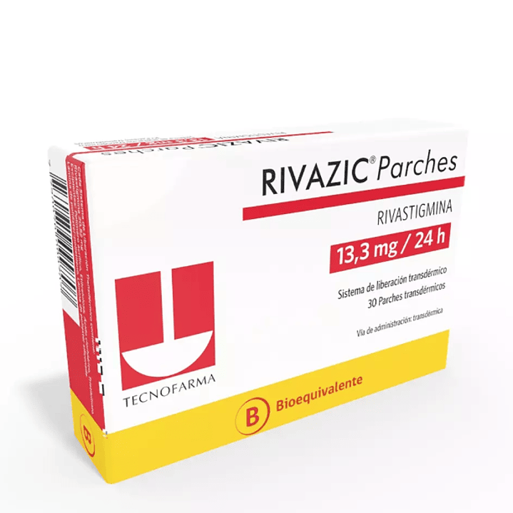Rivazic (B) Rivastigmina 13,3 mg 30 Parches transdérmicos. 1