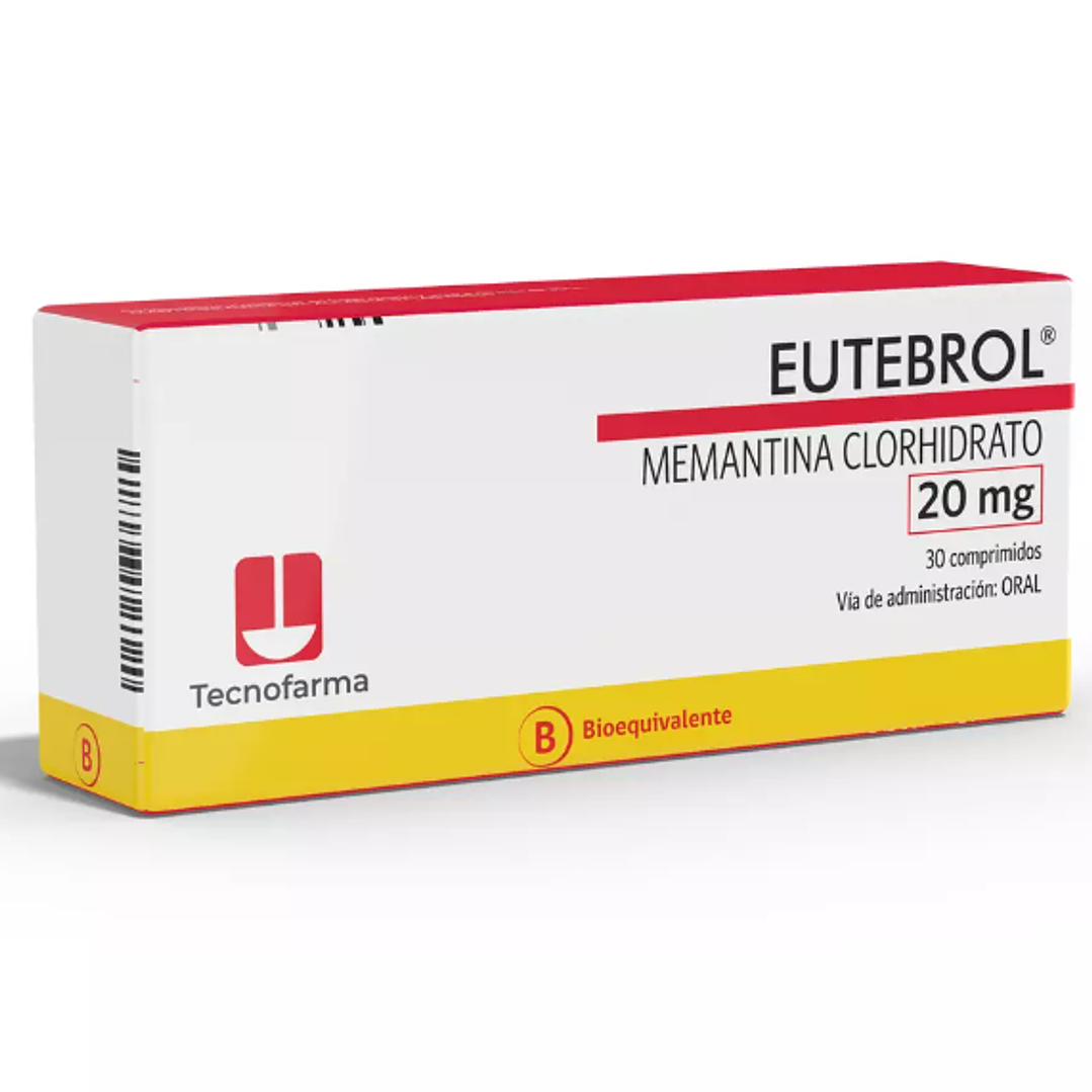 Eutebrol (B) Memantina 20 mg 30 Comprimidos. 1