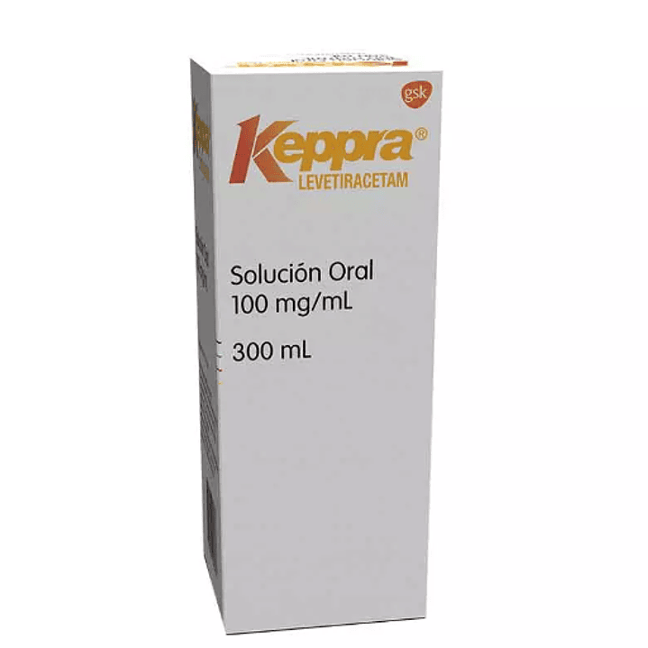 Keppra Levetiracetam 100 mg / ml Jarabe 300 ml. 1