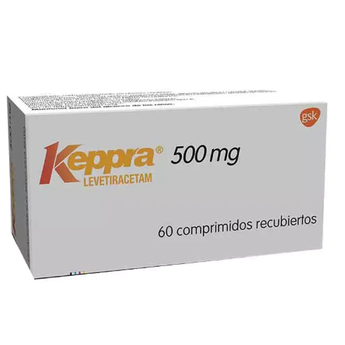 Keppra Levetirecetam  500 mg 60 Comprimidos recubiertos. 1