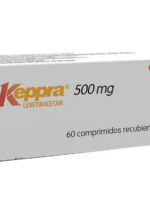 Keppra Levetirecetam  500 mg 60 Comprimidos recubiertos.