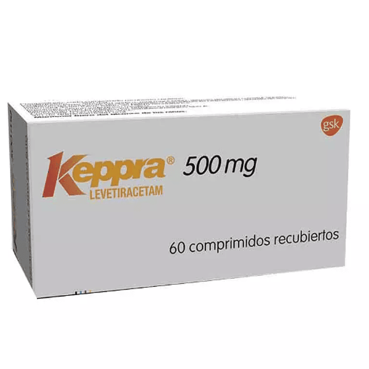 Keppra Levetiracetam 500 mg 60 Comprimidos recubiertos. 1