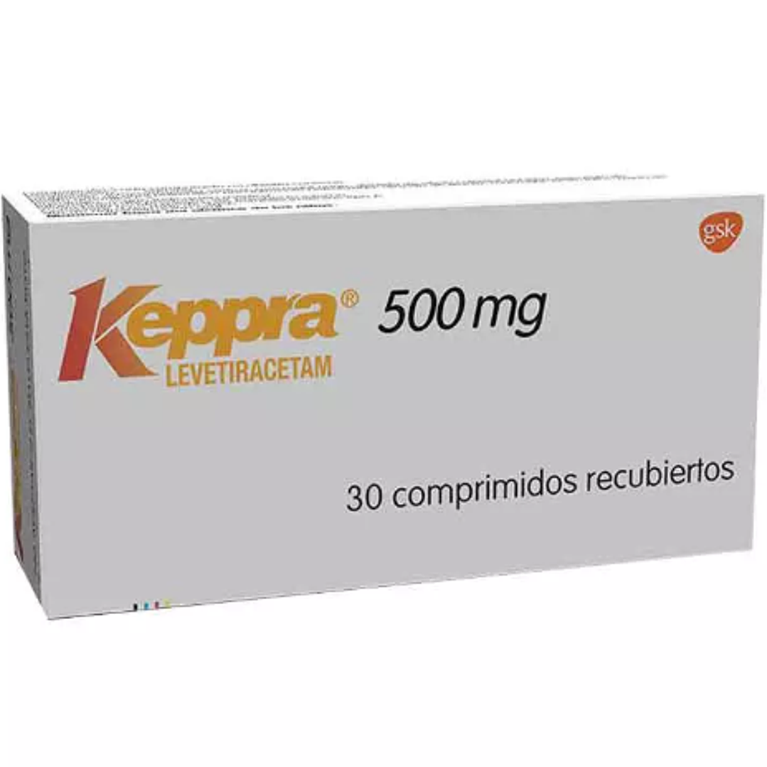 Keppra Levetiracetam 500 mg 30 Comprimidos recubiertos. 1