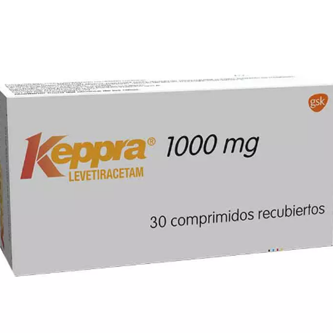 Keppra Levetiracetam 1000 mg 30 Comprimidos recubiertos. 1