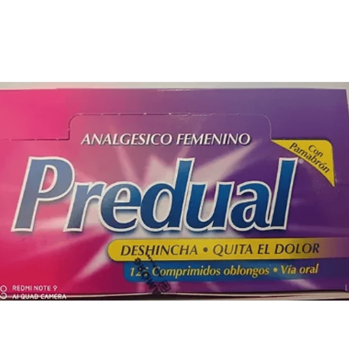 Predual Analgésico femenino 125 Comprimidos. 1