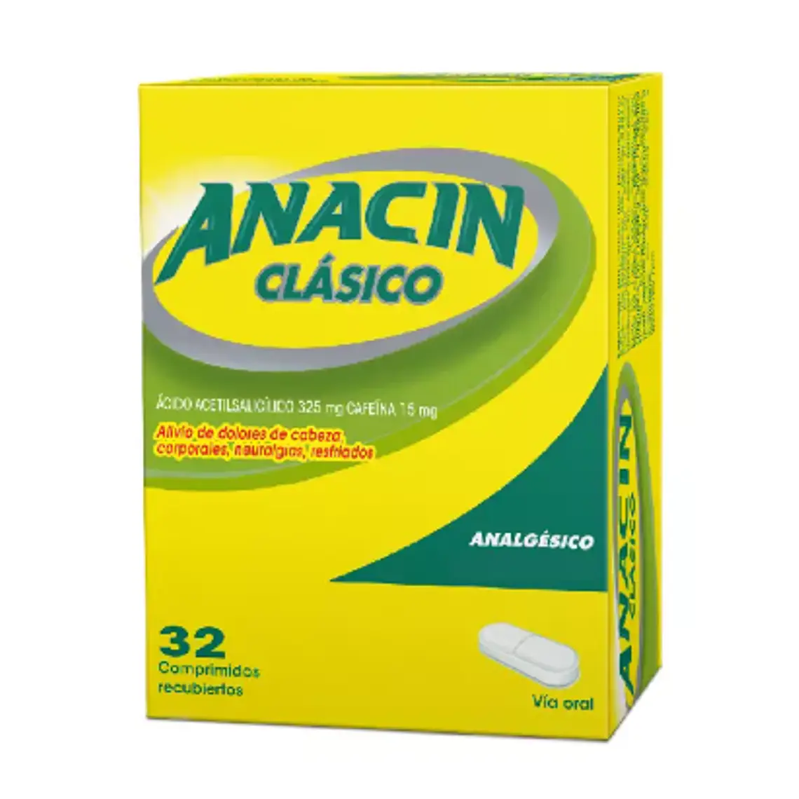 Anacin Clasico 32 Comprimidos. 1