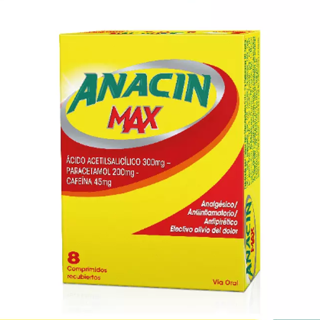 Anacín Max 8 Comprimidos recubiertos. 1
