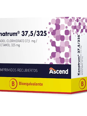 Kenatrum (B) Tramadol, Paracetamol 37,5/325 mg 30 Comprimidos.