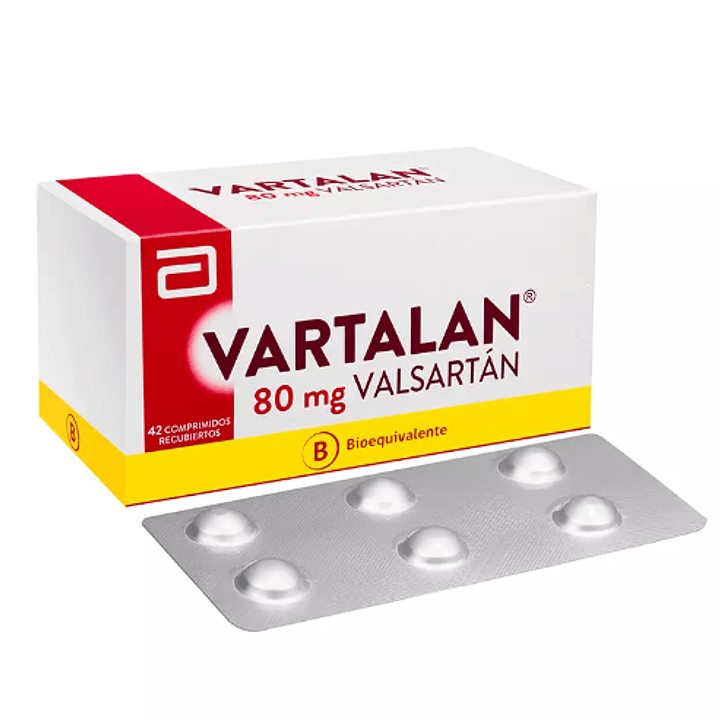 Vartalán (B) Valsartán 80 mg 42 Comprimidos recubiertos. 1