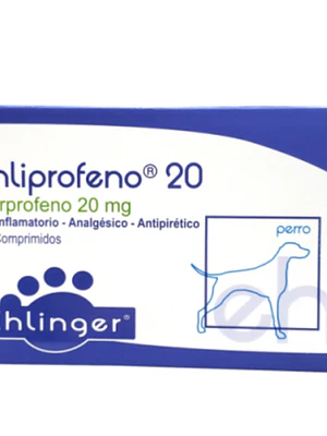 Ehliprofeno 20 mg 10 Comprimidos. Uso veterinario