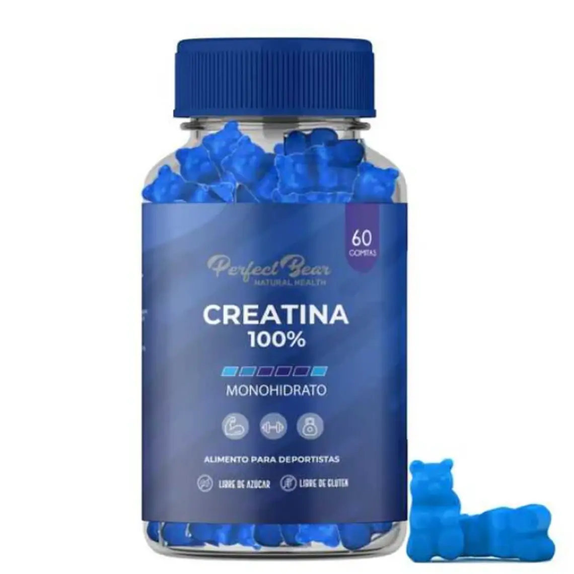 Creatina 100 % Monohidrato 60  Gomitas. Perfect Bear 1